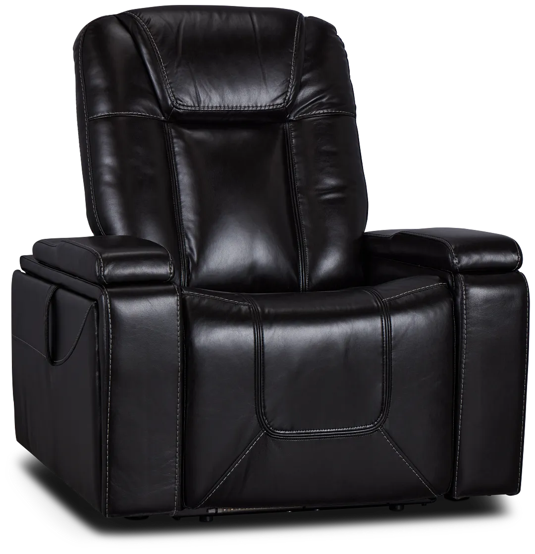 Meta Black Micro Power Recliner