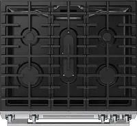 Bosch 100 Series Black Gas Range