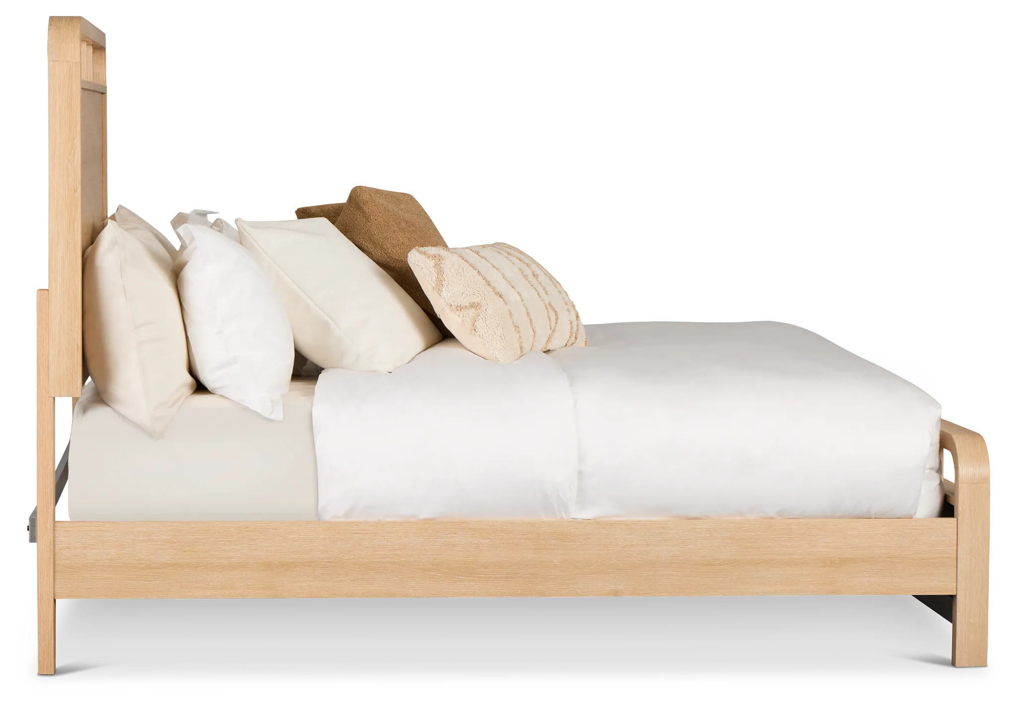 Lyndie Light Tone Panel Bed