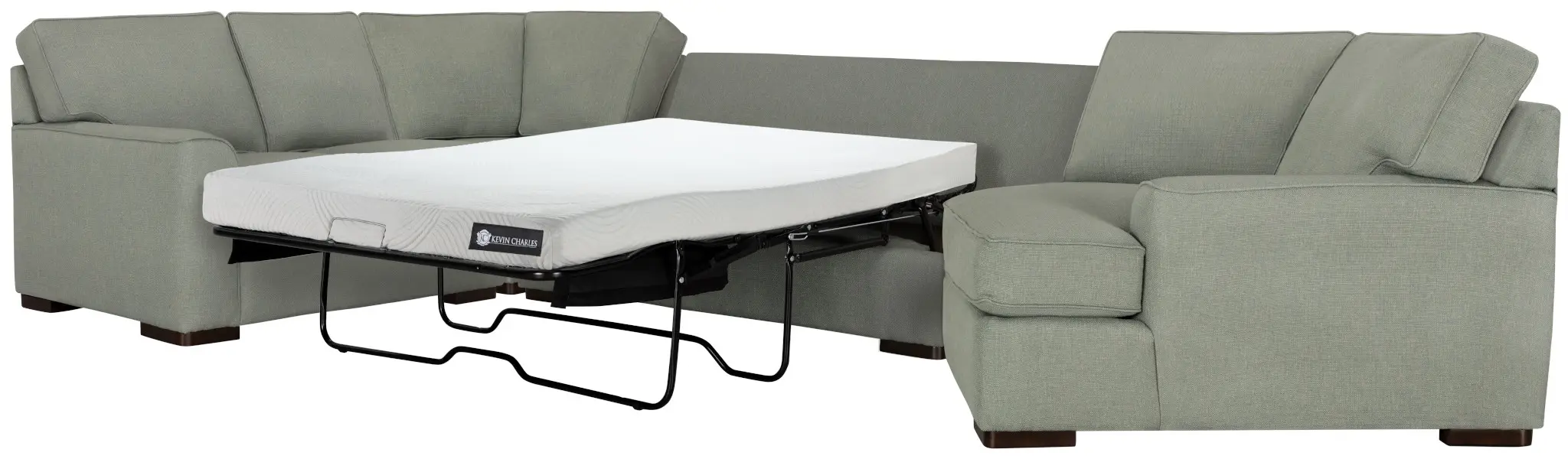 Austin Green Cool Mfoam Right Cuddler Memory Foam Sleeper Sectional Austin Green Cool Mfoam Right Cuddler Memory Foam Sleeper Sectional