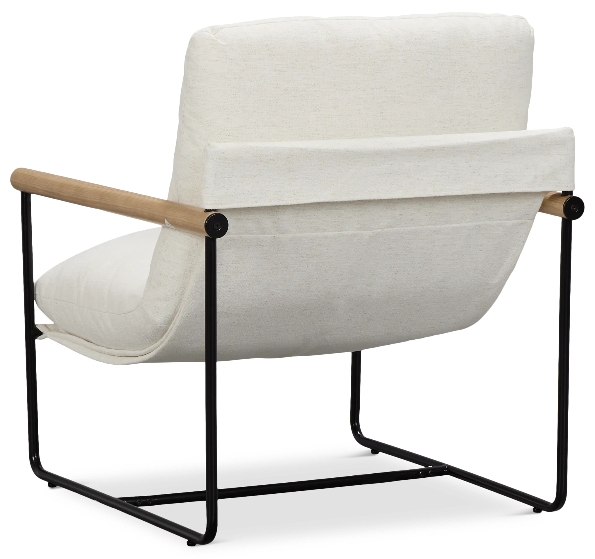 Margo White Fabric Accent Chair