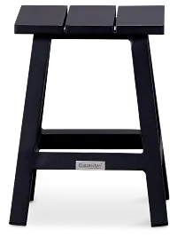 Barbados Black Square Accent Table