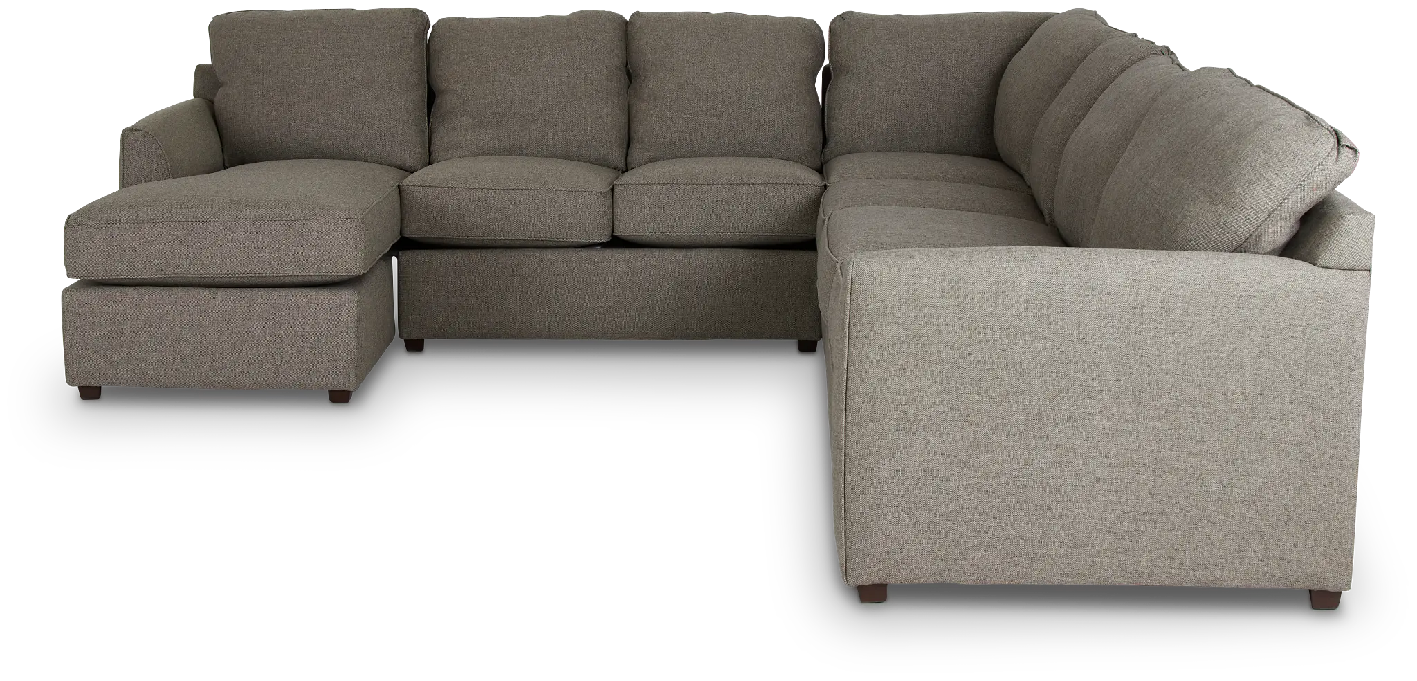 Asheville Brown Fabric Large Left Chaise Sectional Asheville Brown Fabric Large Left Chaise Sectional