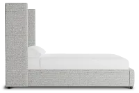 Captiva Natural Beauty Gray 60" Upholstered Shelter Bed