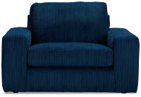 Charlie Dark Blue Fabric Chair