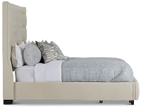 Rylee Beige Uph Platform Storage Bed