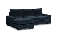 Edgewater Joya Dark Blue Left Chaise Sectional