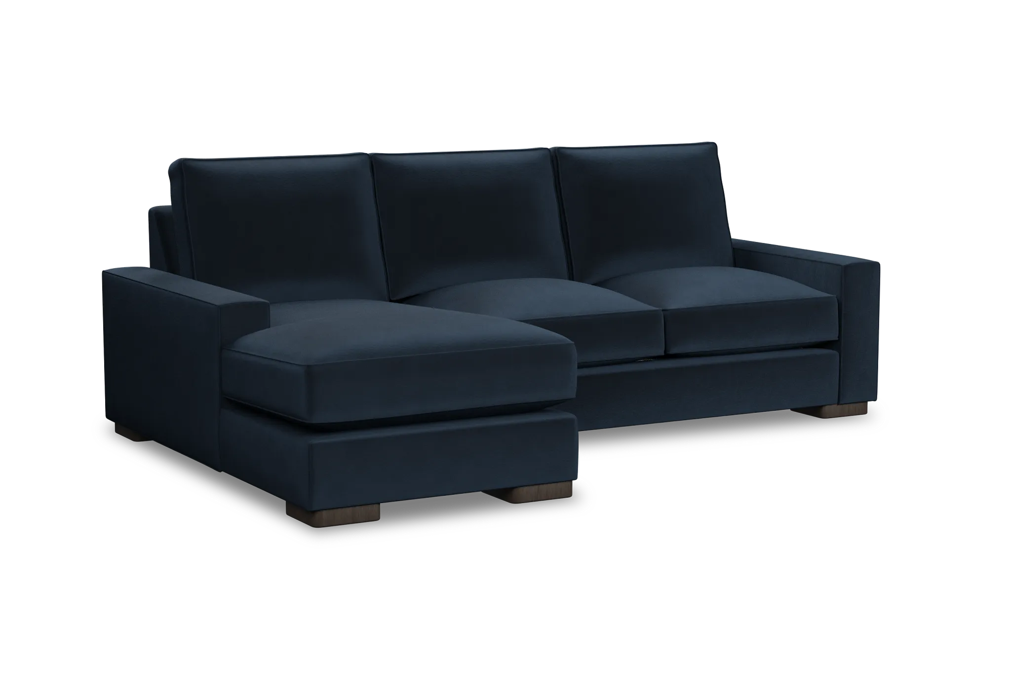 Edgewater Joya Dark Blue Left Chaise Sectional