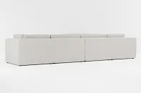 Destin Lucy Light Beige Fabric 6-piece Modular Sectional