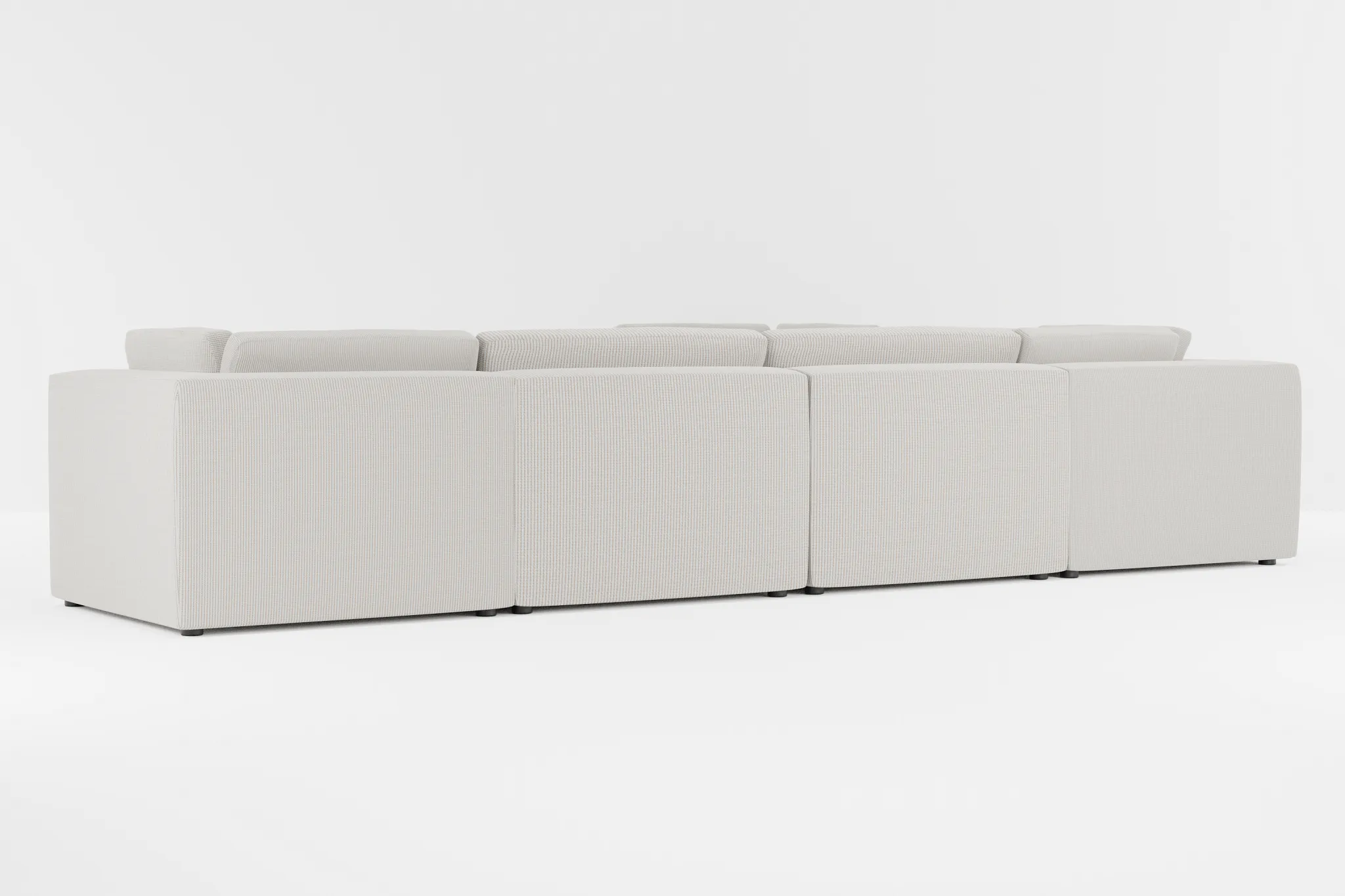 Destin Lucy Light Beige Fabric 6-piece Modular Sectional