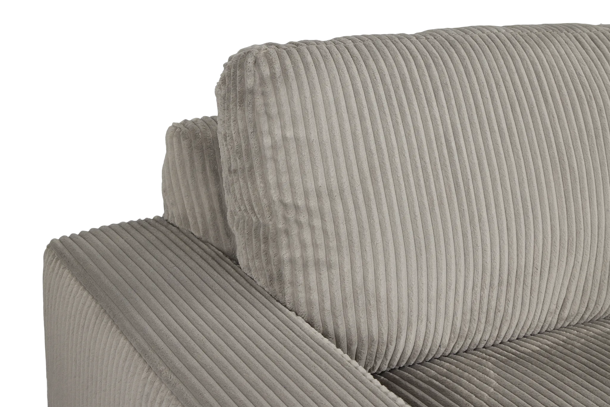 Charlie Gray Fabric Small Left Chaise Sectional