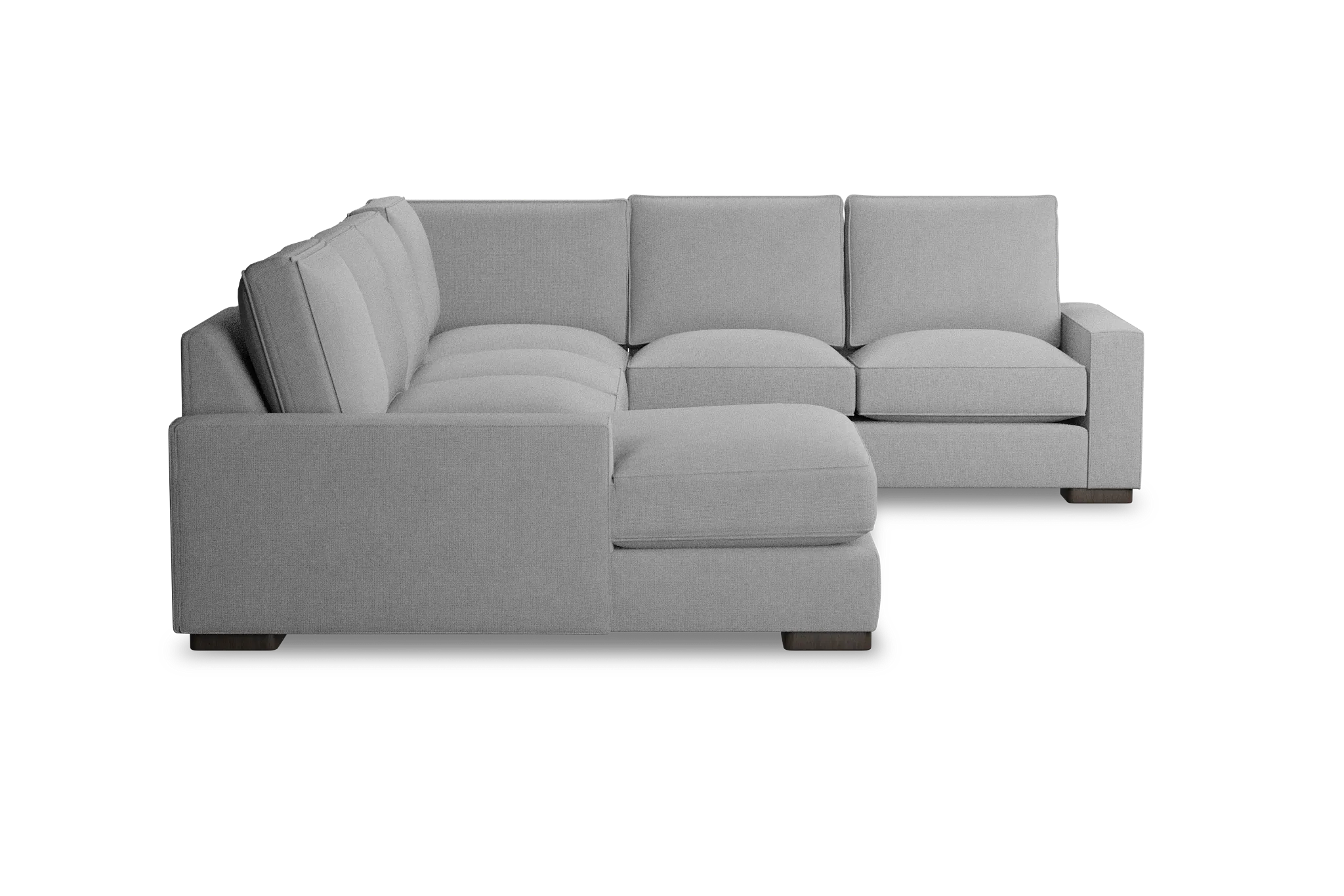 Edgewater Suave Gray Medium Left Chaise Sectional