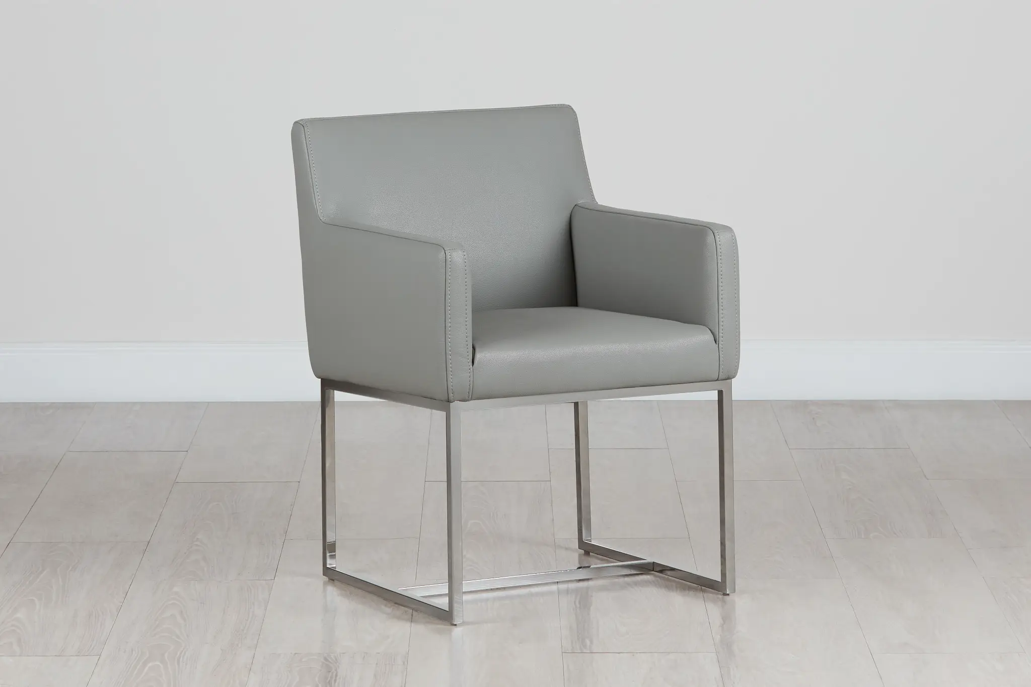 Miami Gray Micro Upholstered Arm Chair Miami Gray Micro Upholstered Arm Chair