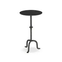 Four Hands Jocelyn Black Metal Round End Table
