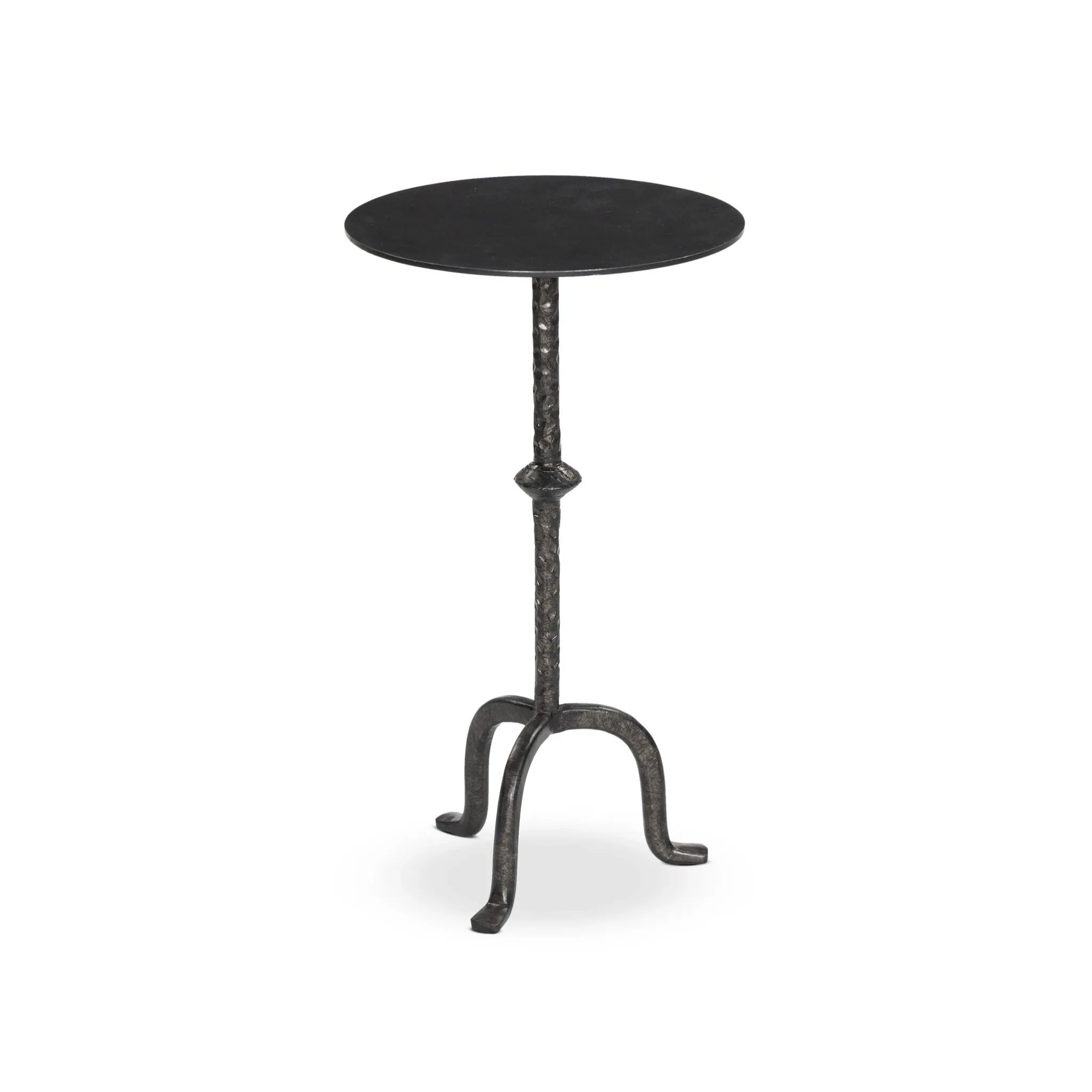 Four Hands Jocelyn Black Metal Round End Table