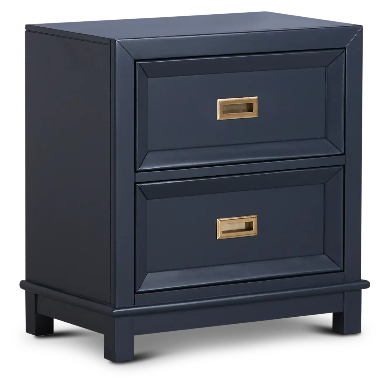 Ryder Dark Blue 2-drawer Nightstand Ryder Dark Blue 2-drawer Nightstand