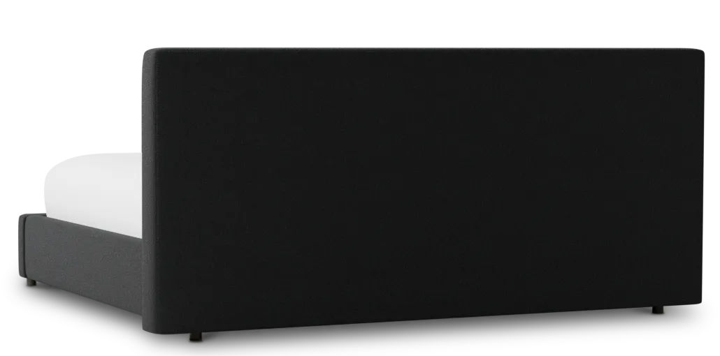 Grayton Elite Black 44" Upholstered Platform Bed