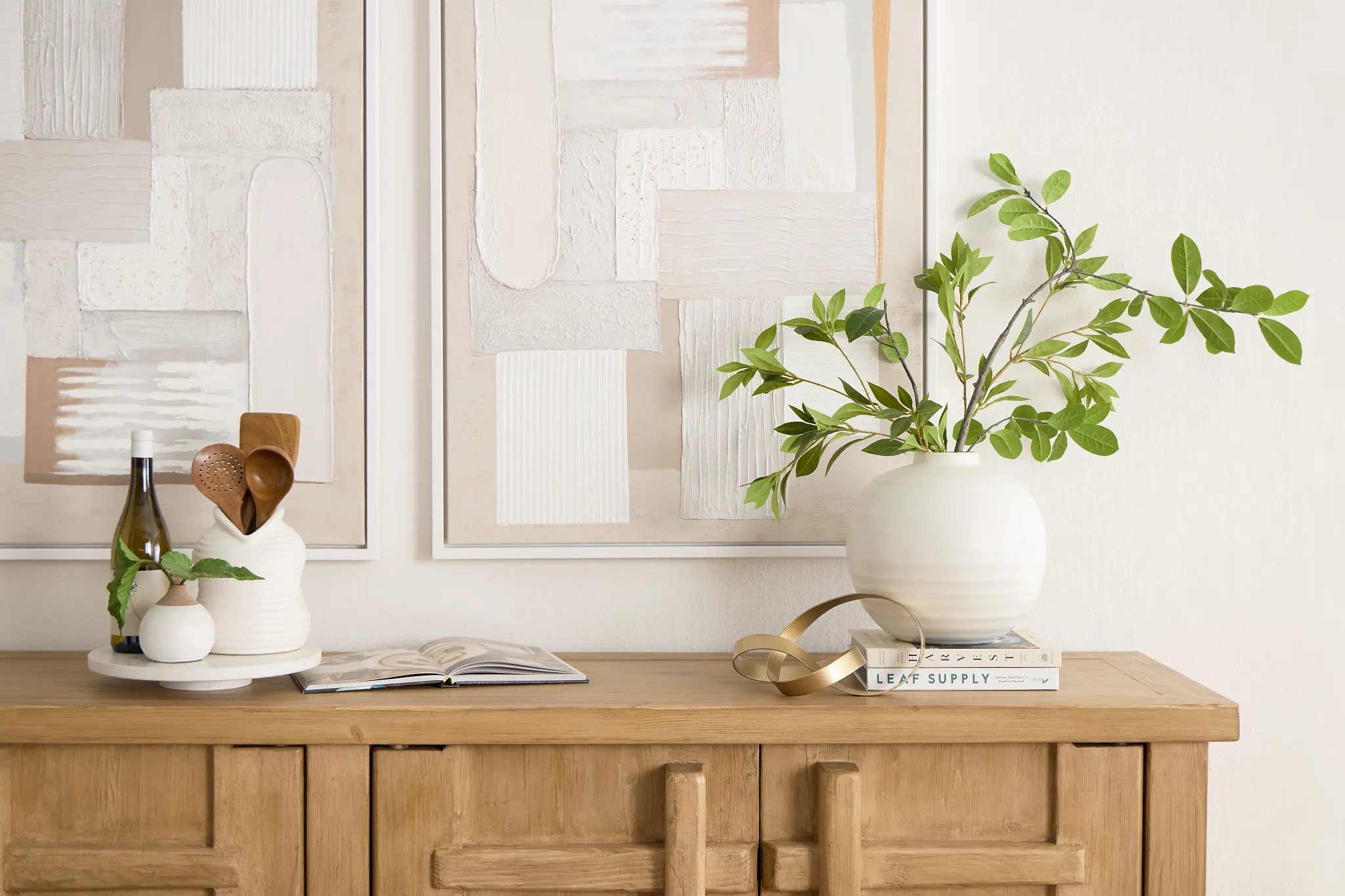 Theo Light Tone Four-door Cabinet
