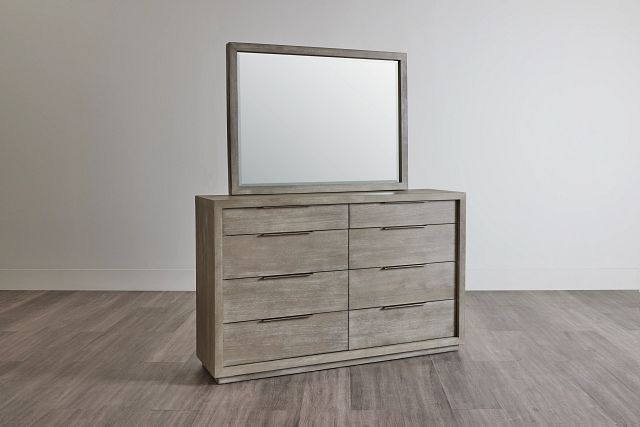Madden Light Tone Dresser & Mirror