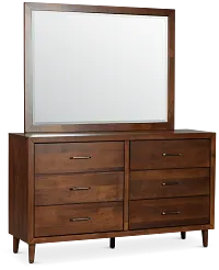 Palmdale Dark Tone Dresser & Mirror