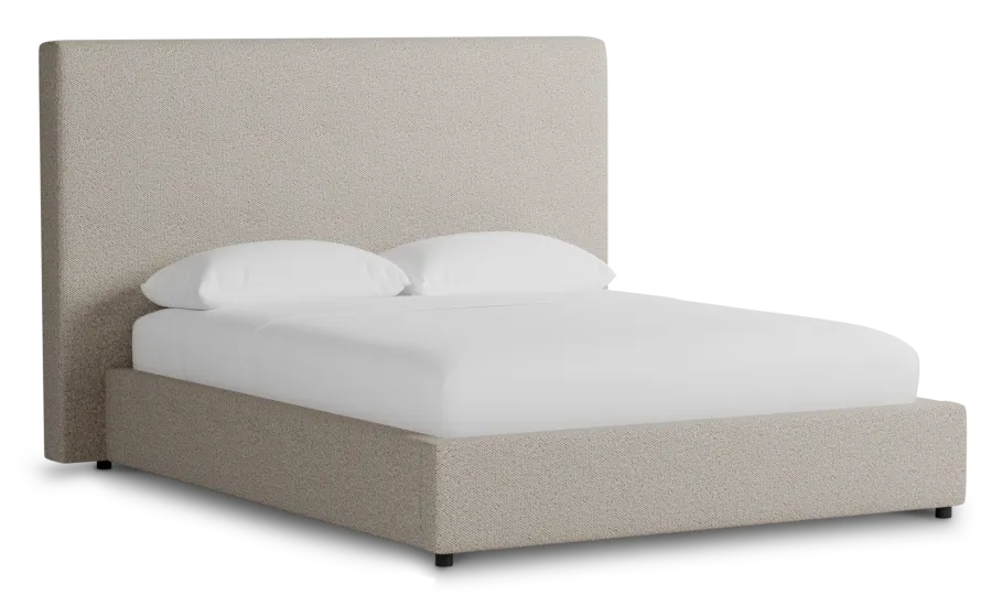 Grayton Gellar Brown 54" Upholstered Platform Bed