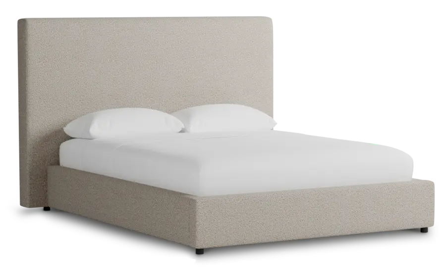 Grayton Gellar Brown 54" Upholstered Platform Bed Grayton Gellar Brown 54" Upholstered Platform Bed