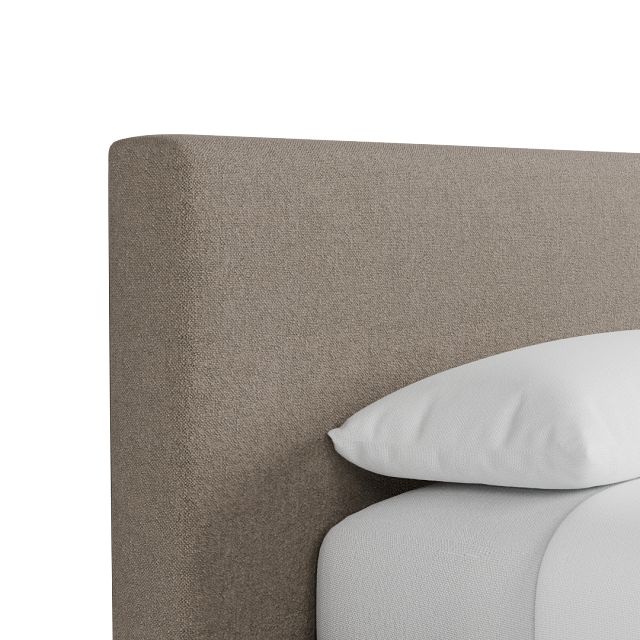 Grayton Elite Brown 44" Upholstered Platform Bed