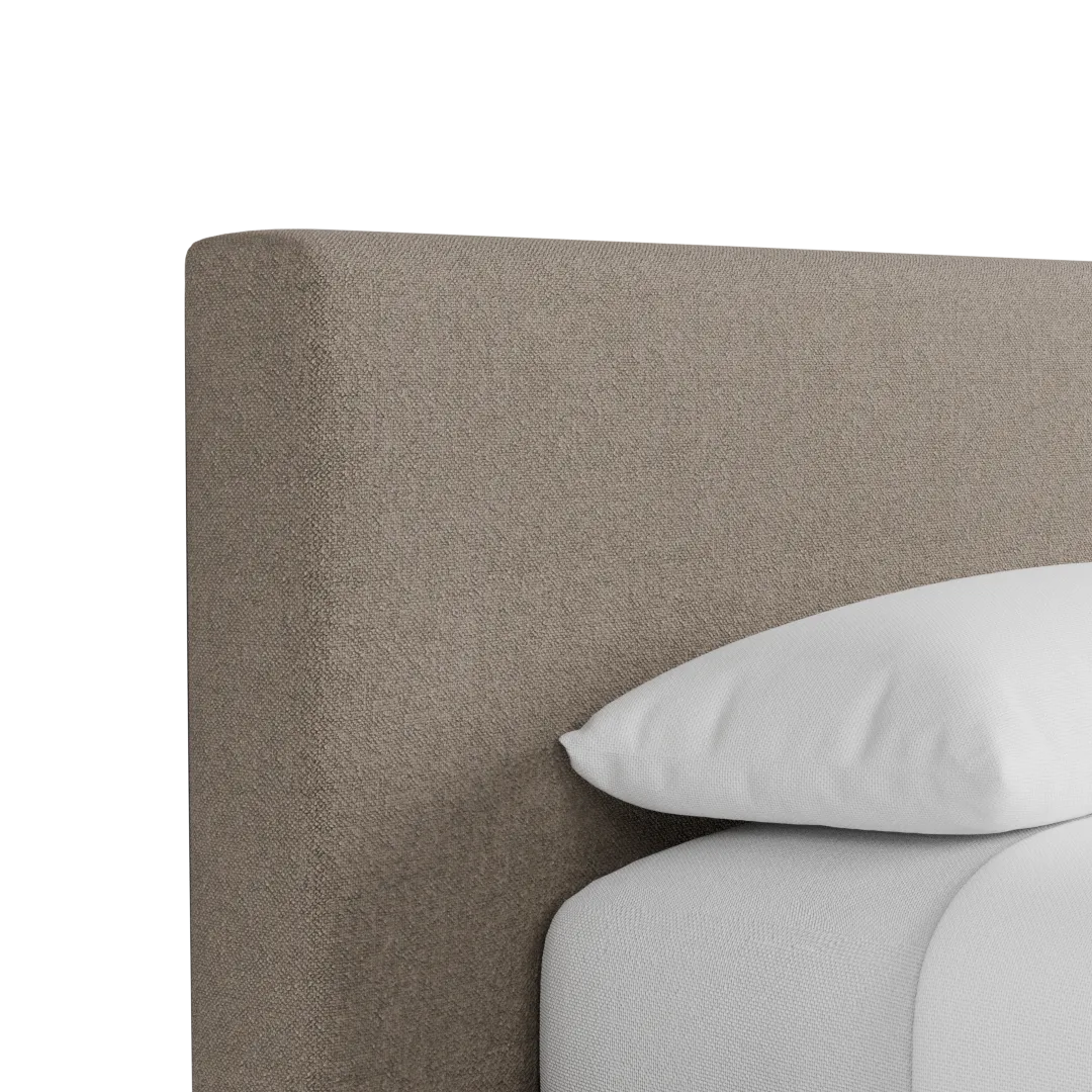 Grayton Elite Brown 44" Upholstered Platform Bed