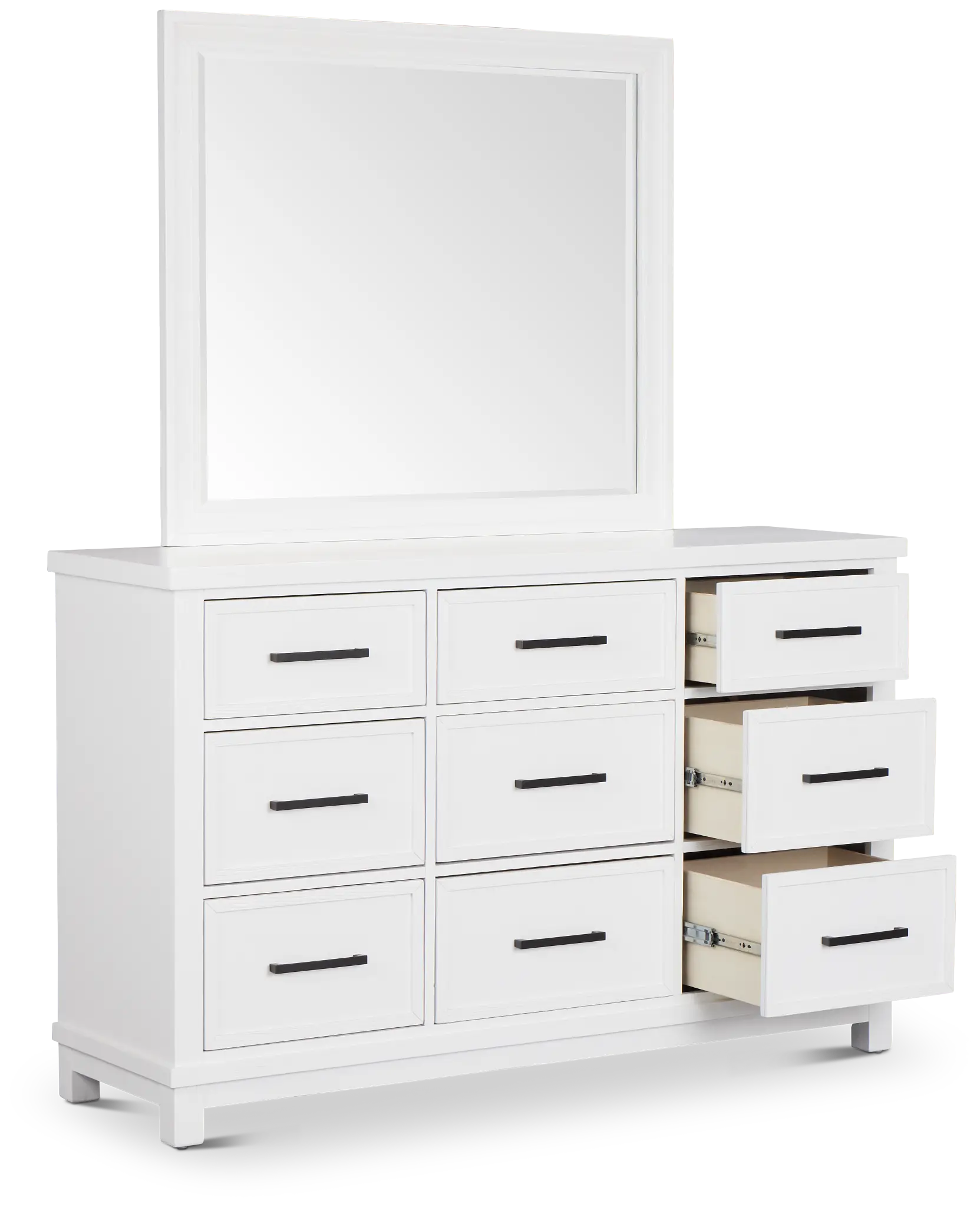 Anton White Dresser & Mirror Anton White Dresser & Mirror