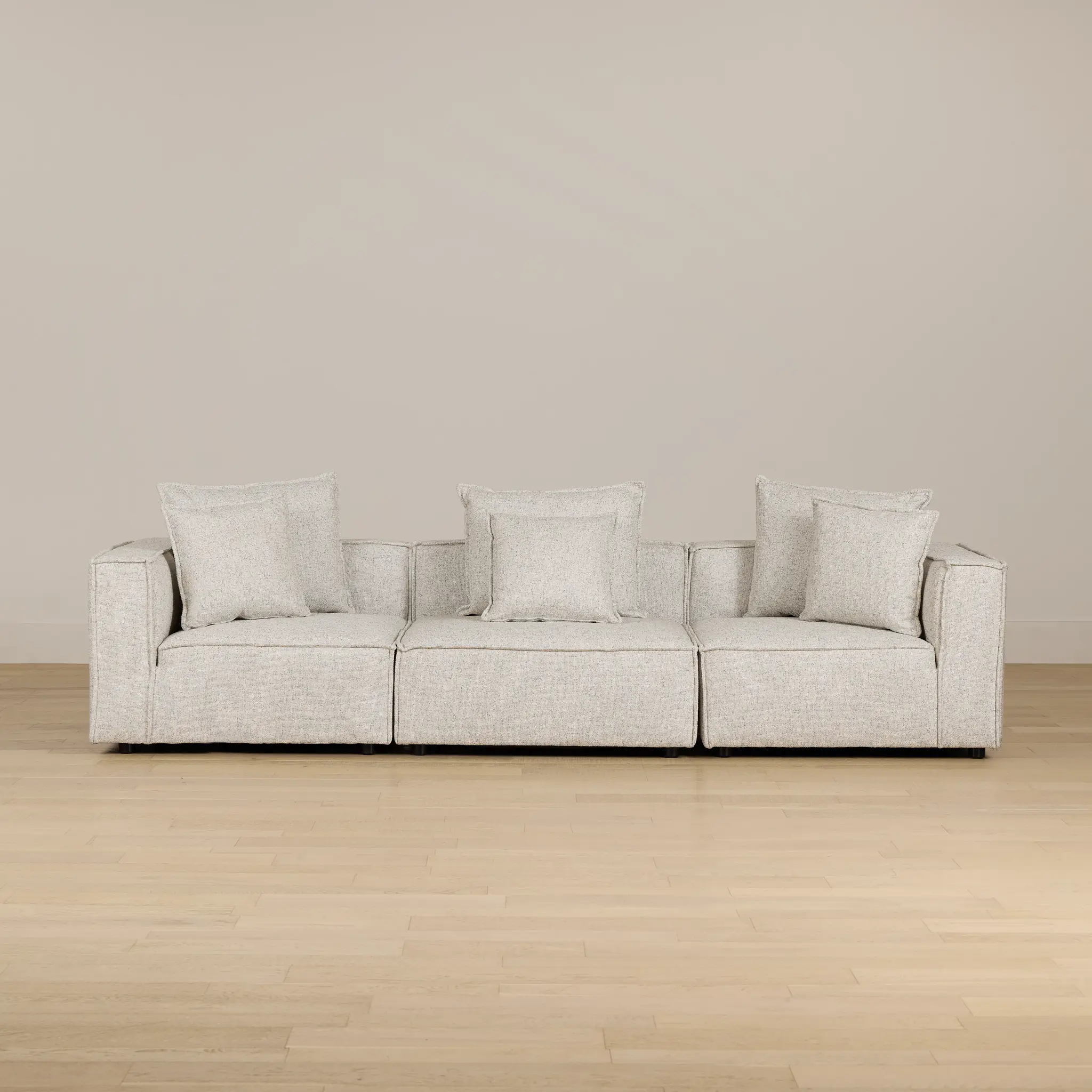 Tatum Beige Fabric 3-piece Modular Sofa Tatum Beige Fabric 3-piece Modular Sofa