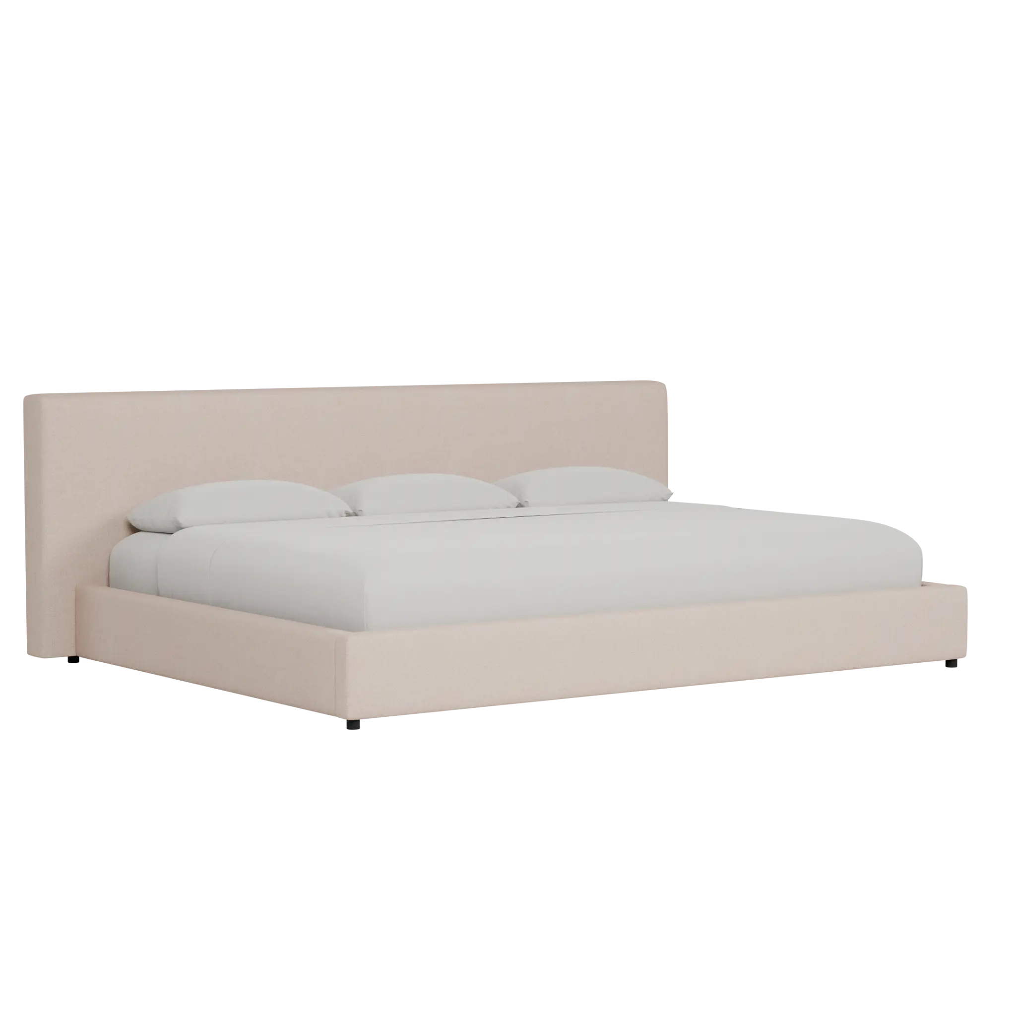 Grayton Elite Light Taupe 44" Upholstered Platform Bed Grayton Elite Light Taupe 44" Upholstered Platform Bed