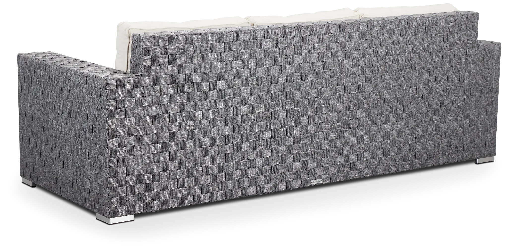 Barbados White Woven Sofa