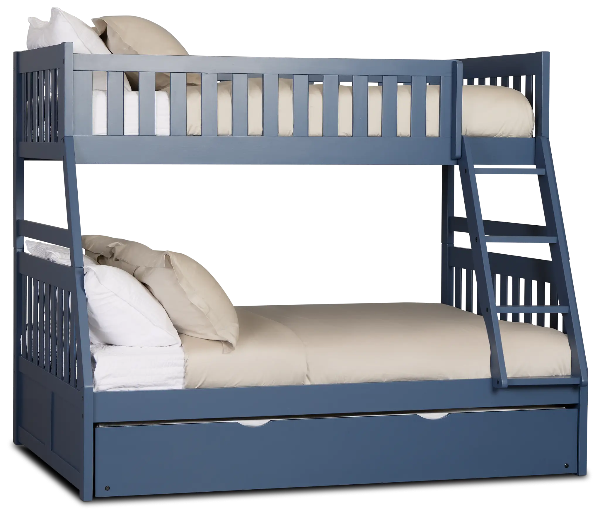 Charleston Dark Blue Trundle Bunk Bed Charleston Dark Blue Trundle Bunk Bed