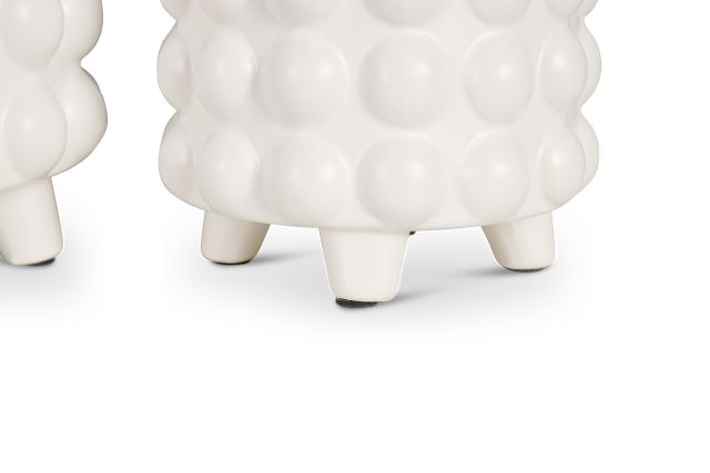 Cappi White Set Of 2 Planter