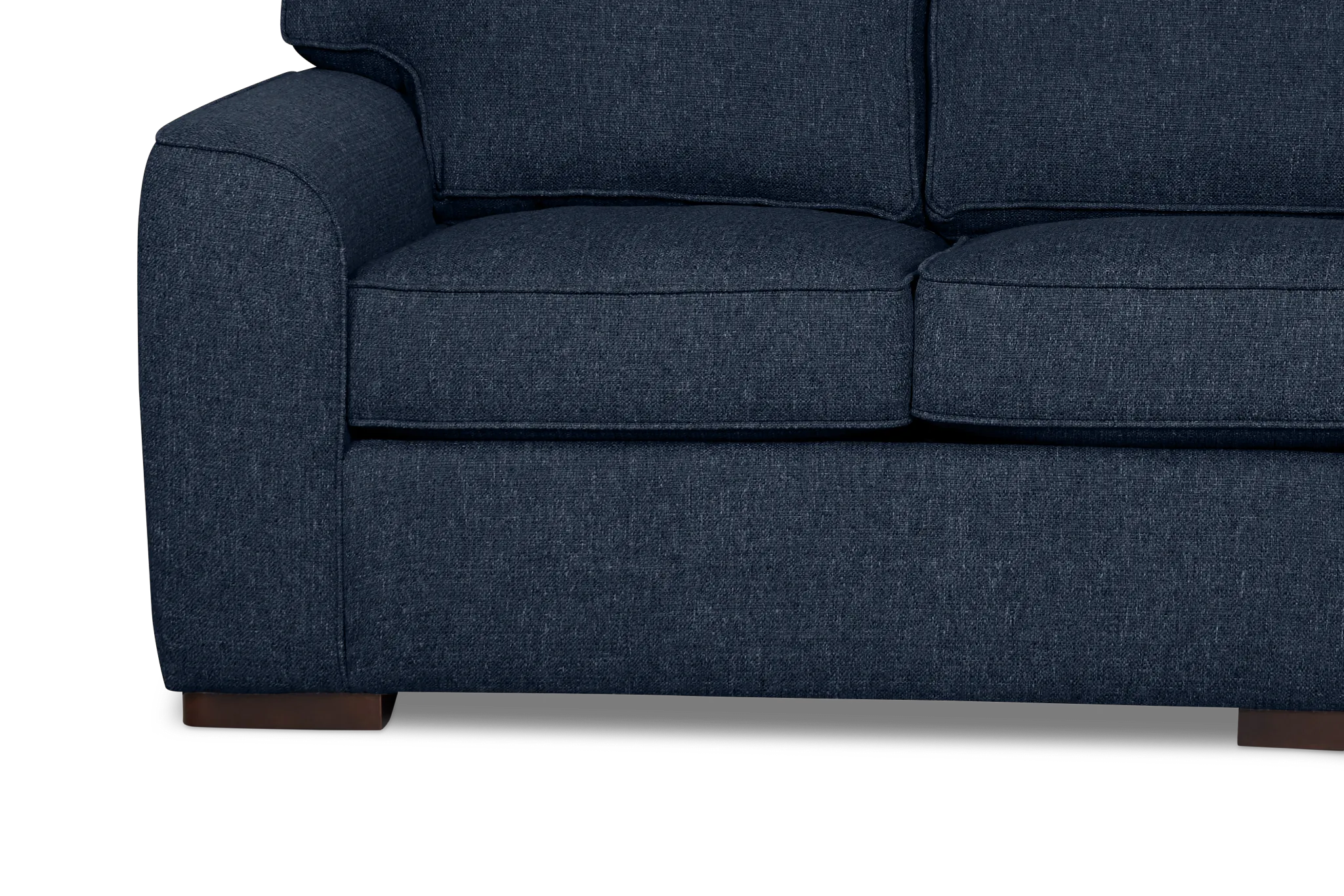 Sinclair Dark Blue Fabric Large Two-arm Sectional