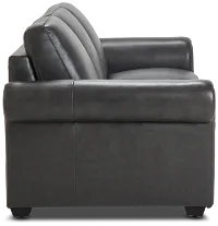Lincoln Dark Gray Lthr/vinyl Sofa