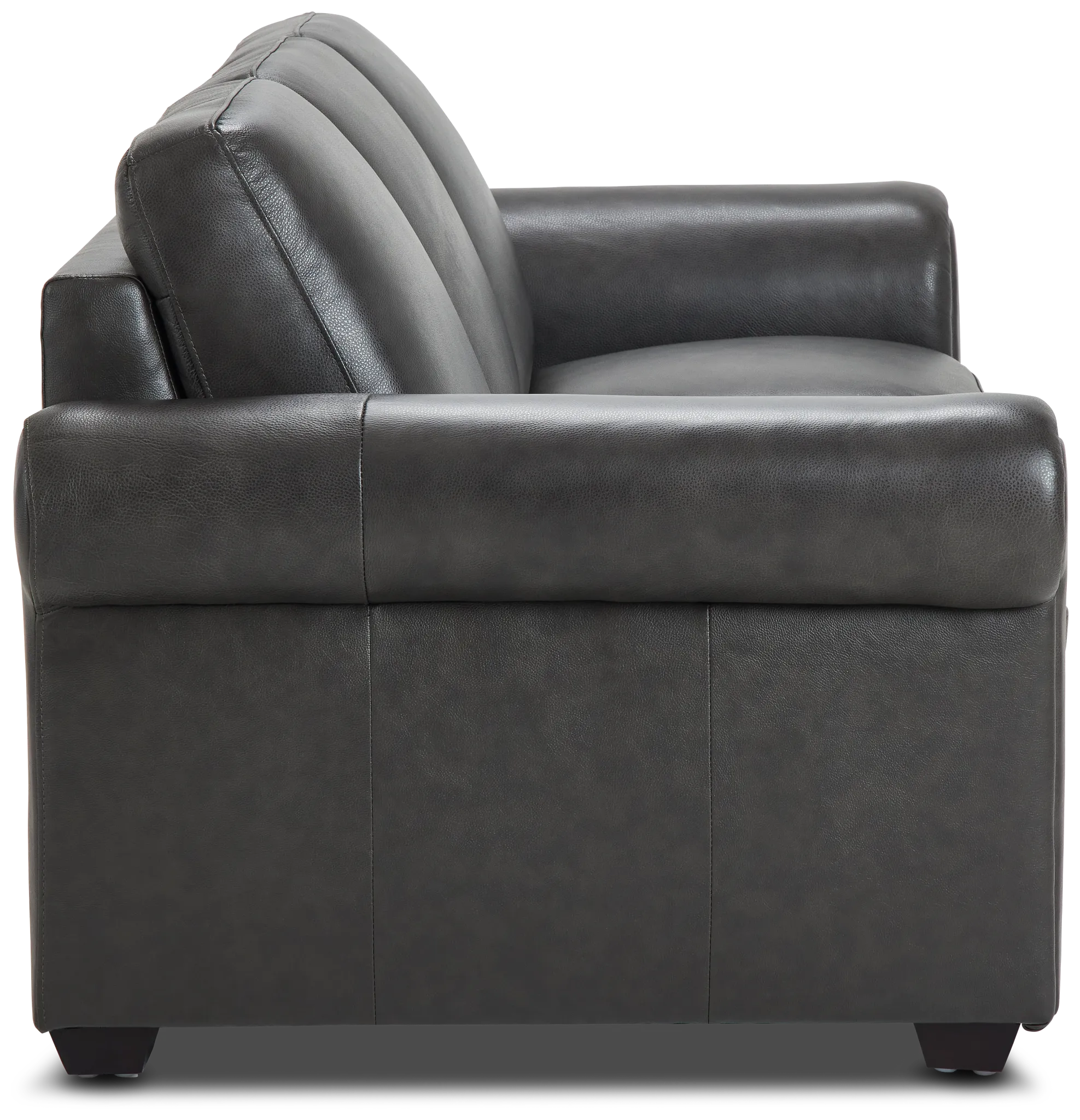 Lincoln Dark Gray Lthr/vinyl Sofa