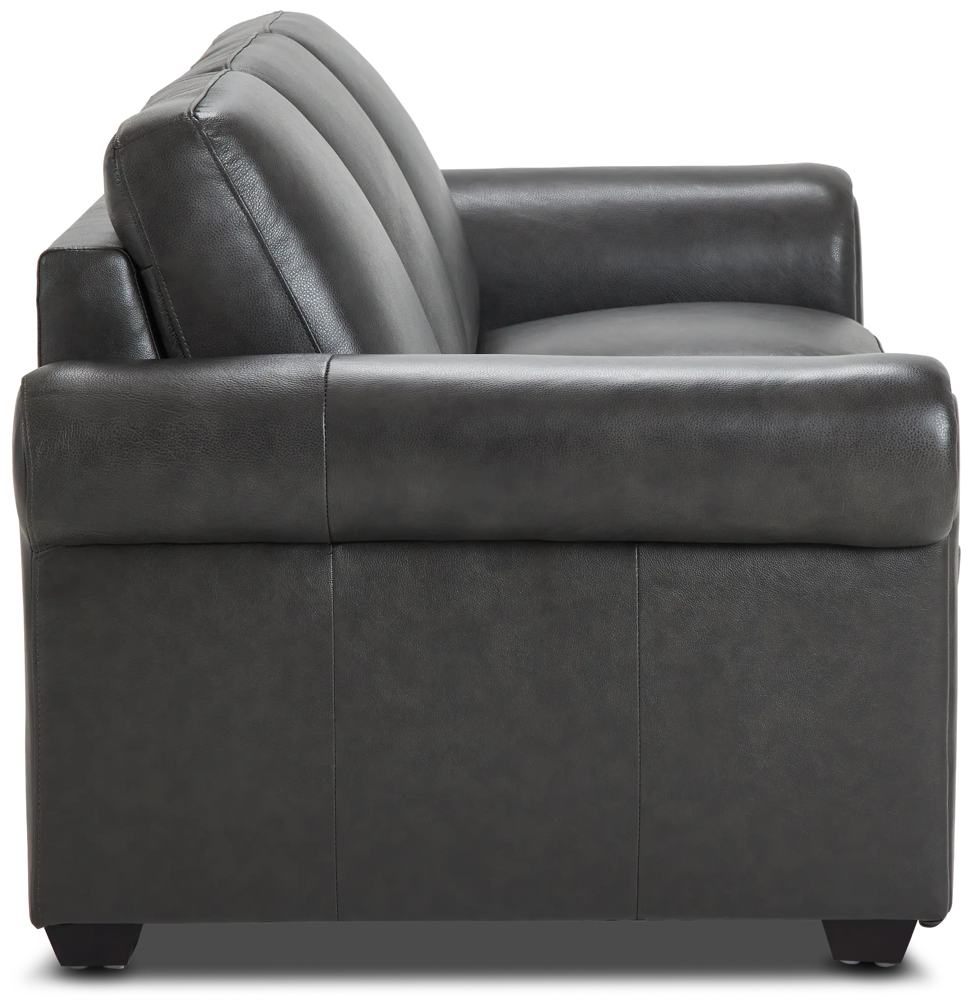 Lincoln Dark Gray Lthr/vinyl Sofa Lincoln Dark Gray Lthr/vinyl Sofa