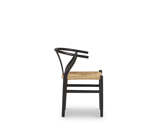 Moya Black Wood Side Chair (2)