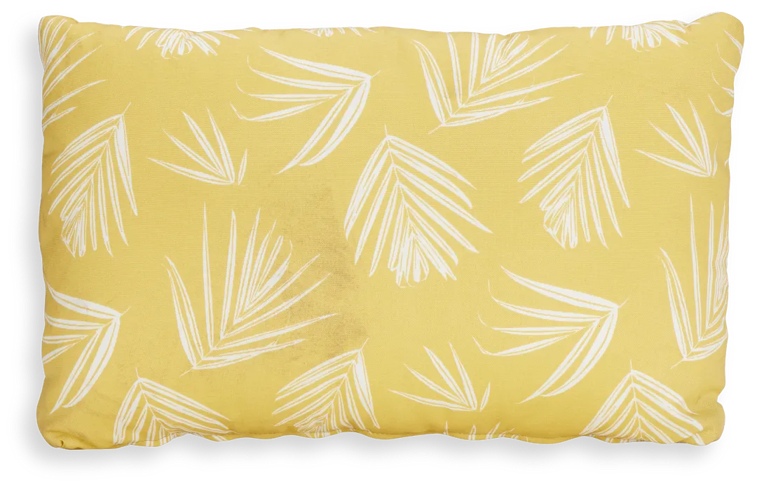 Shade Yellow Lumbar Indoor/outdoor Accent Pillow