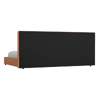 Grayton Sutton Orange 54" Upholstered Platform Bed