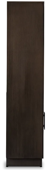 Richmond Gray 64" Door Pier Entertainment Wall With Fireplace