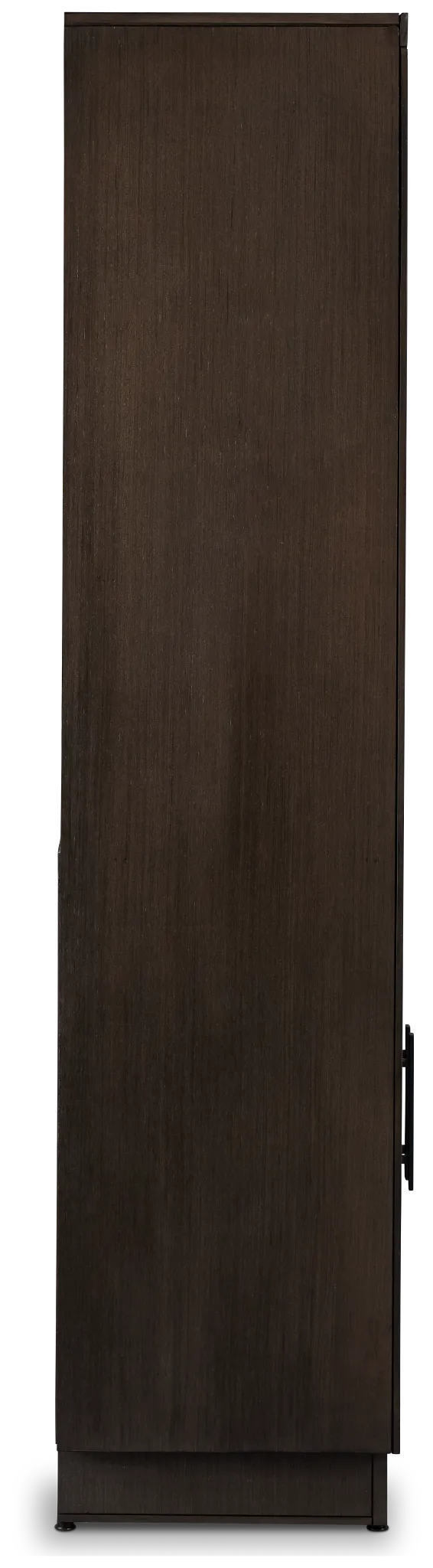 Richmond Gray 64" Door Pier Entertainment Wall With Fireplace