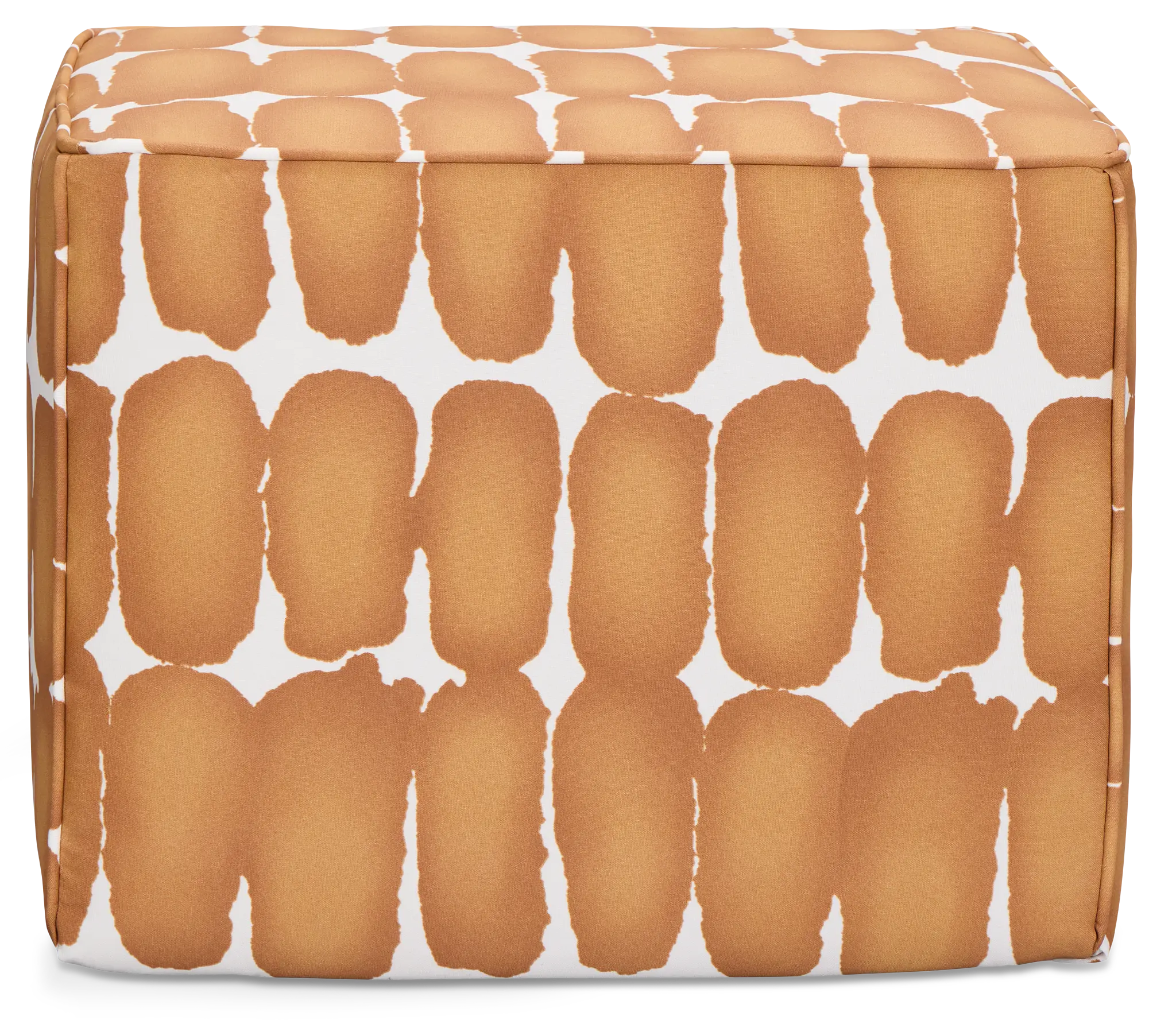 Shiba Dot Light Brown Fabric Accent Pouf Shiba Dot Light Brown Fabric Accent Pouf