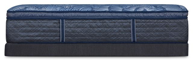 Serta Perfect Sleeper Cobalt Calm Plush Low-profile Mattress Set