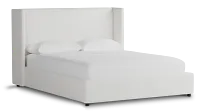 Captiva Sutton White 48" Upholstered Shelter Bed
