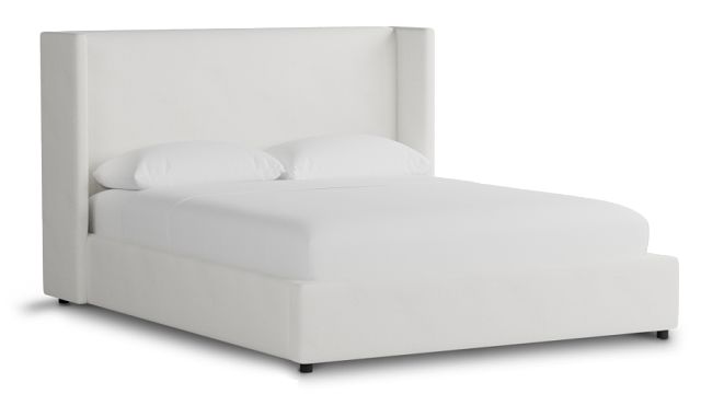 Captiva Sutton White 48" Upholstered Shelter Bed