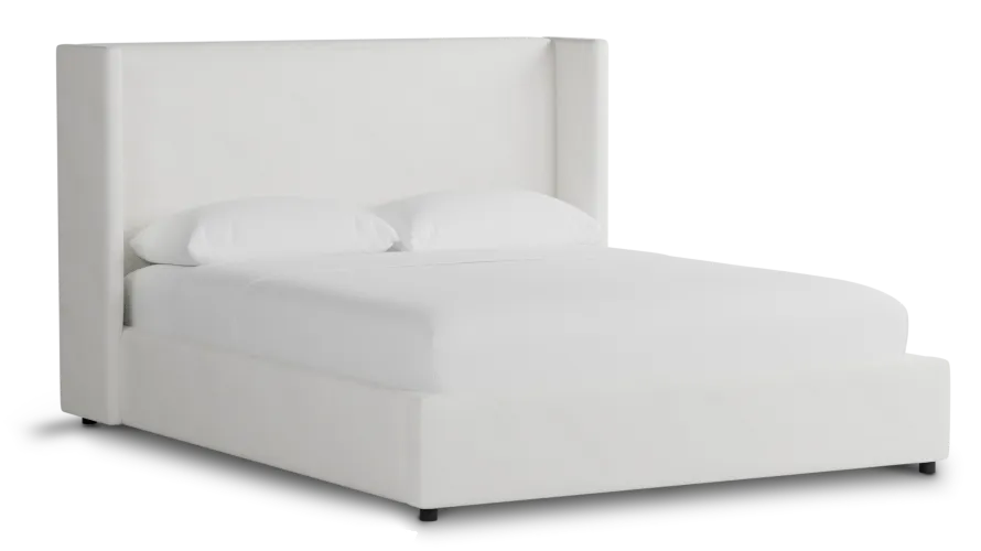 Captiva Sutton White 48" Upholstered Shelter Bed