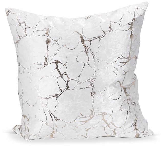 Logan Ivory 22" Square Accent Pillow