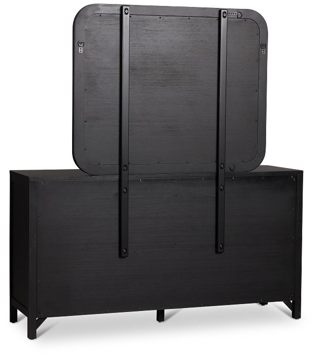 Pacific Two-tone 6-drawer Dresser & Mirror